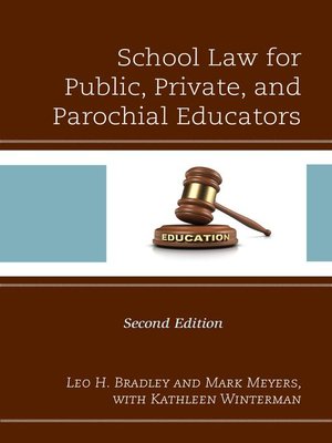 cover image of School Law for Public, Private, and Parochial Educators